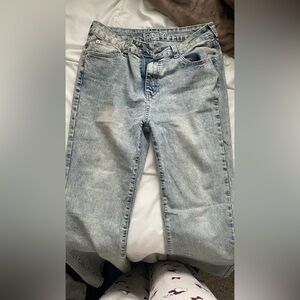 Classic Light Blue Straight Leg Jeans